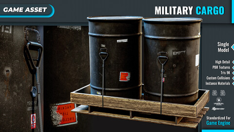 Military Cartridge Barrel Cargo