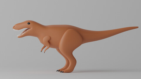 Cartoon Tyrannosaurus T-Rex 1 3D model