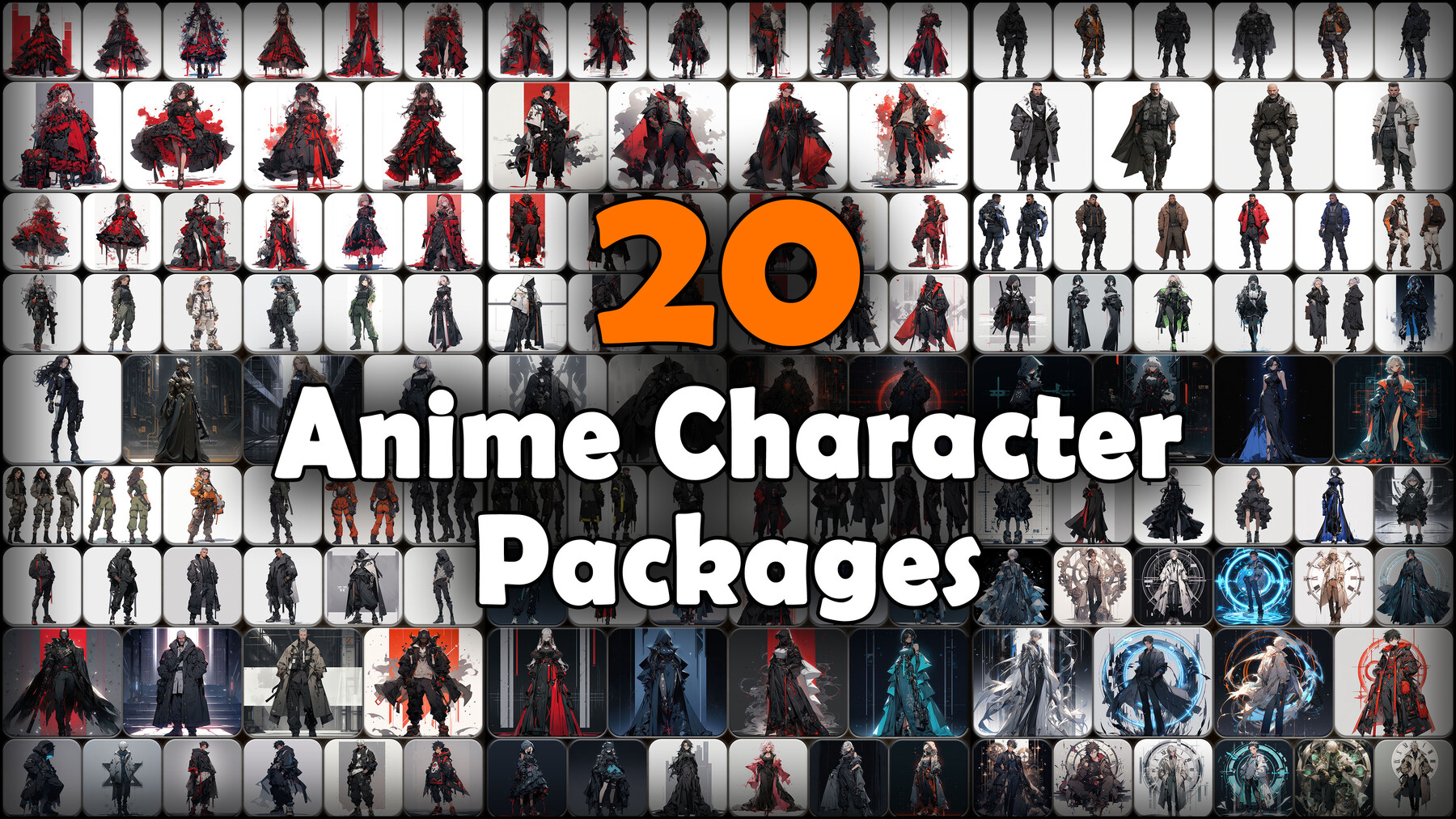 ArtStation - 4000 Anime Character (Full Body) Reference Pack | MEGA Bundle  | 4K | v.3 | Artworks