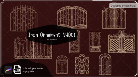 Iron Ornament NHD01