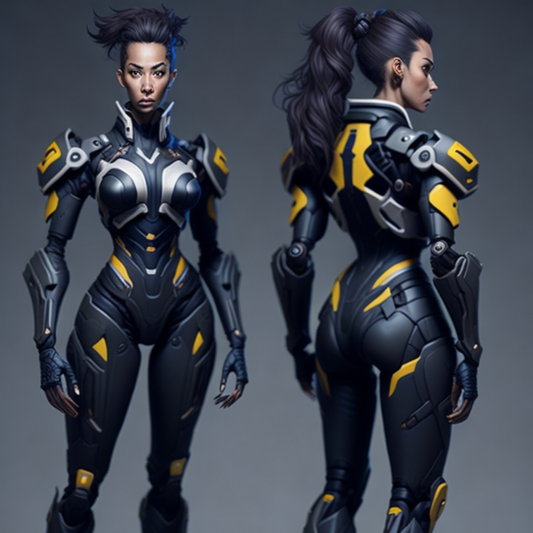 ArtStation - 160 Character Reference Women's science fiction robot ...