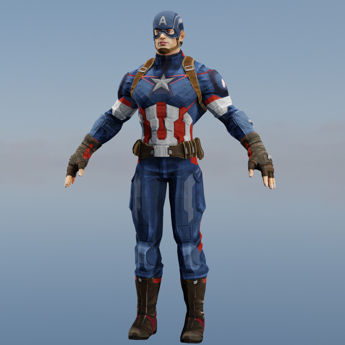 ArtStation - Captain America 3D model | Game Assets