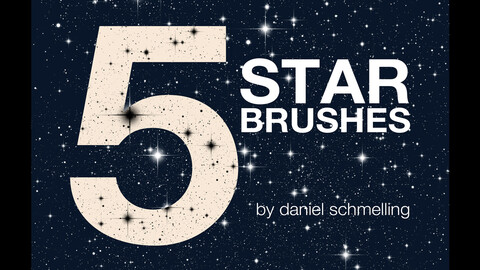 5x Star Brushes by Daniel Schmelling