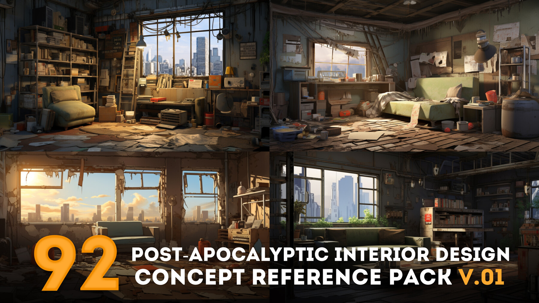 ArtStation - 100 Apocalyptic Anime Wallpaper Illustration Pack Vol.1, 8K  Reference Images