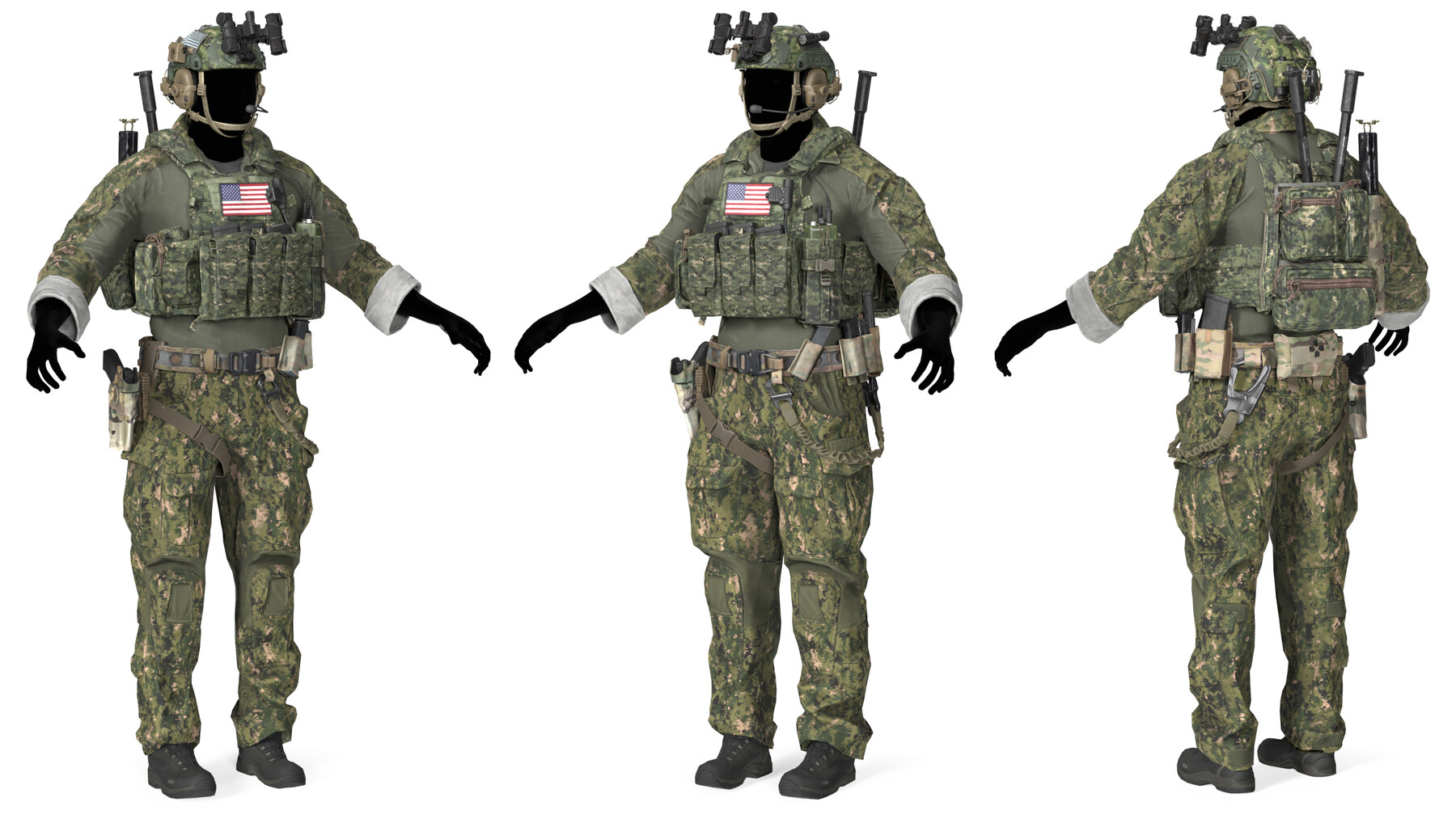 ArtStation - CRYE PRECISION COMBAT UNIFORM | Game Assets