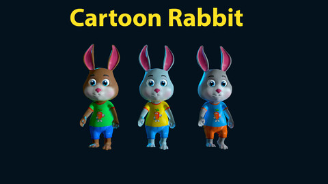 Cartoon Rabbit Gaming Animation Pack