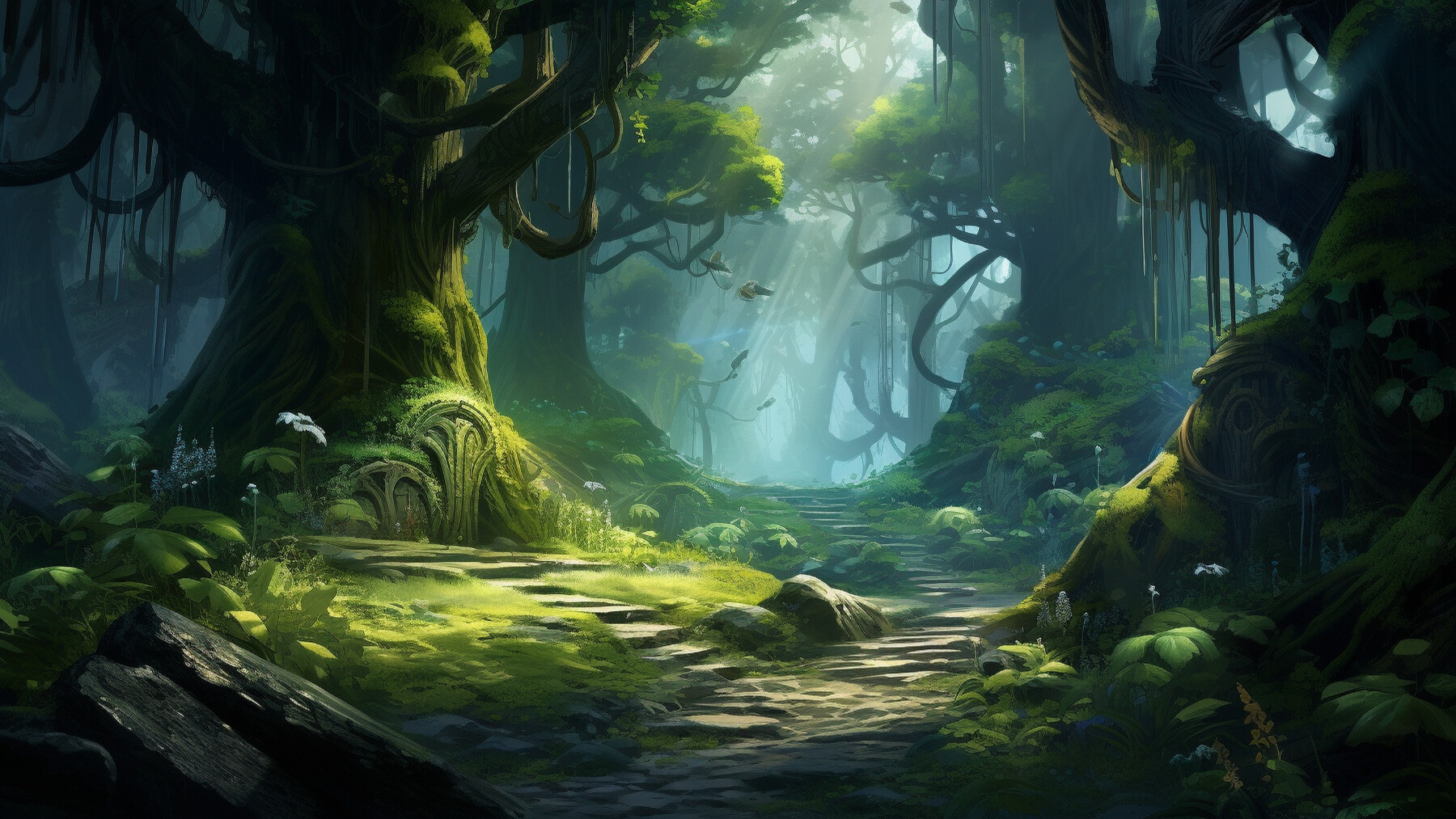 ArtStation - 152 Fantasy Backgrounds in full-HD (1920x1080 pixels, AI ...