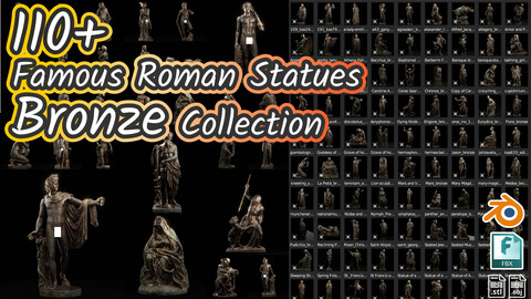 110+ Famous Rome Statues Bronze Collection