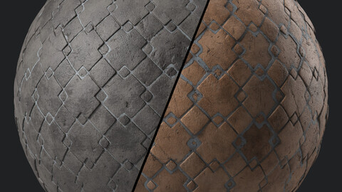 Pavement Materials 60- Stone Paving | Sbsar Pbr 4k Seamless