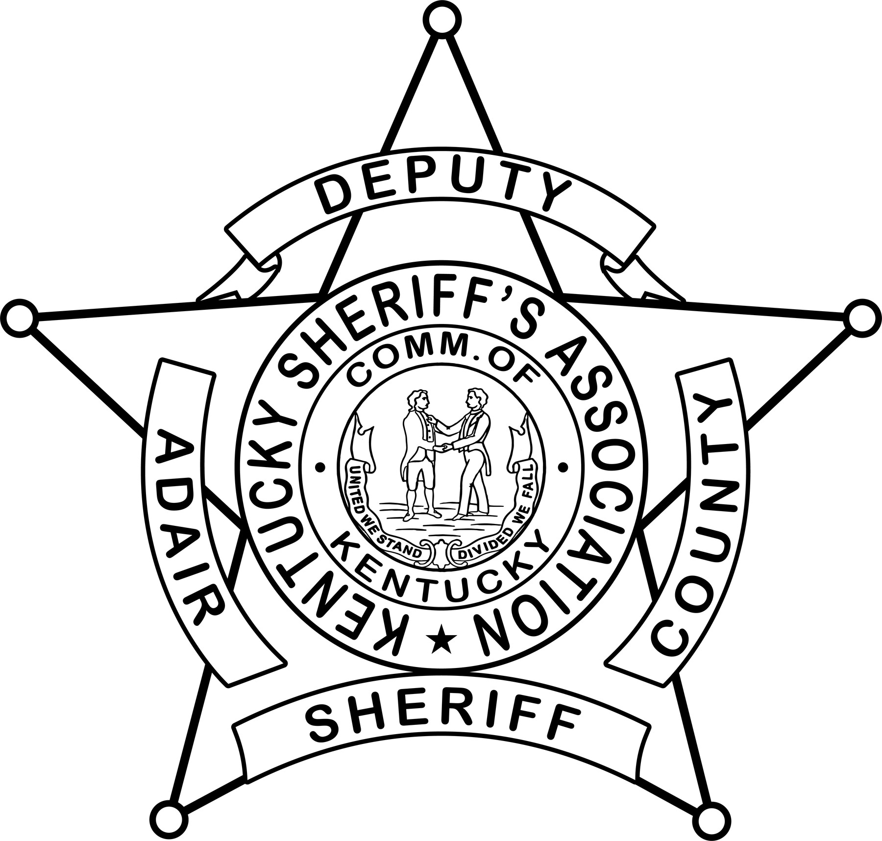 ArtStation - Adair County Deputy Sheriff SVG logo black white vector