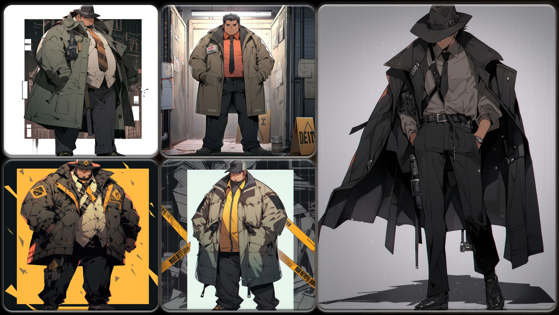 ArtStation - 200 Male Detective Fiction Anime (Full Body) Reference ...