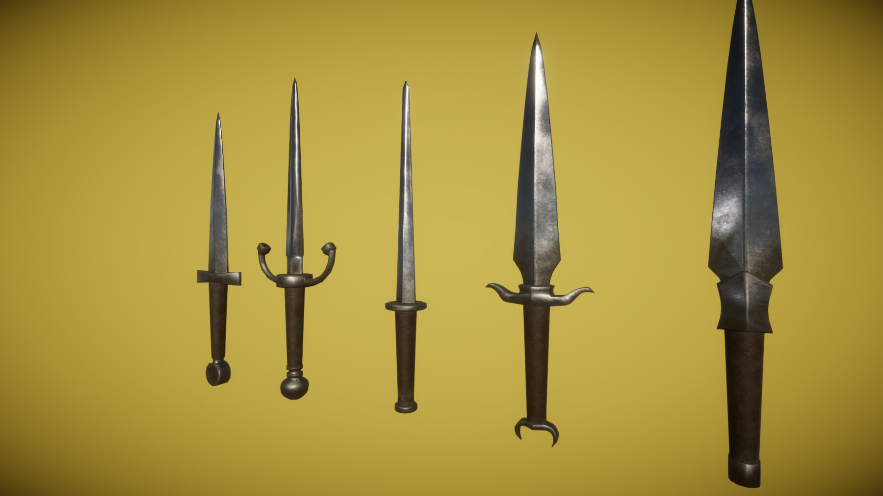 ArtStation - Real World - Medieval Daggers | Game Assets