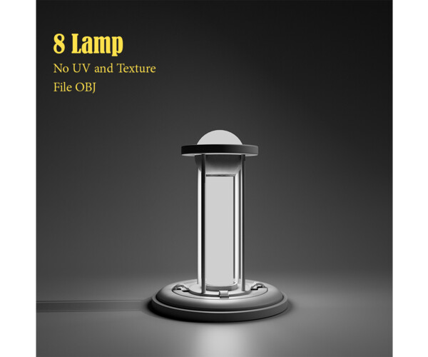 ArtStation - 8 Lamp sci-fi | Game Assets