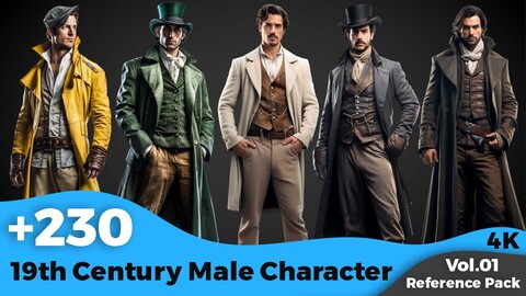 +230 - 19th Century Male Character Concept (4k)