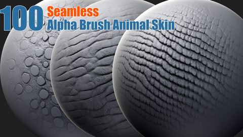 30 Seamless Animal Alpha Brush Vol 01