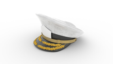 Navy Admiral Cap Hat (Man)