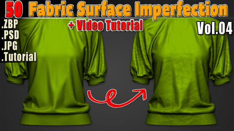 50 Fabric Surface Imperfection Vol04+Video Tutorial