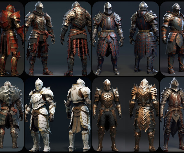 ArtStation - 210 Knight Battle Armor Reference Image Pack v.2 | Artworks