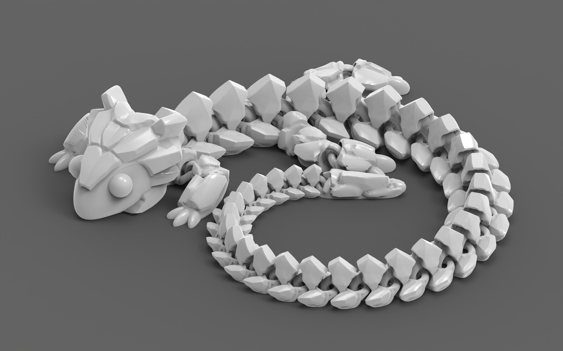 ArtStation - Articulated Dragon 002 - STL file for 3D printing in