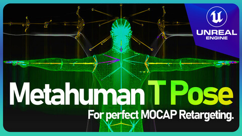 Metahuman T Pose Asset for perfect MOCAP Retargeting