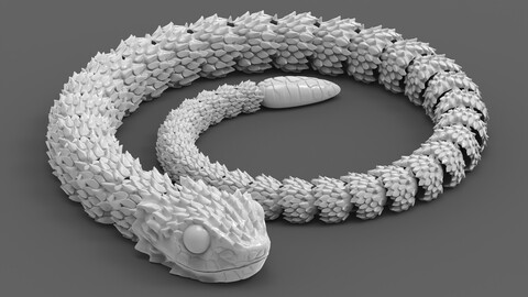 Articulated snake 001 - STL file virtual product