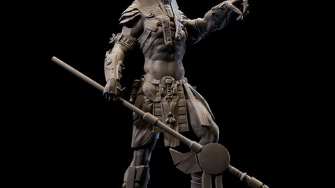 Anubis Warrior 3d Print ready