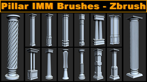 Pillar IMM Brush - Zbrush