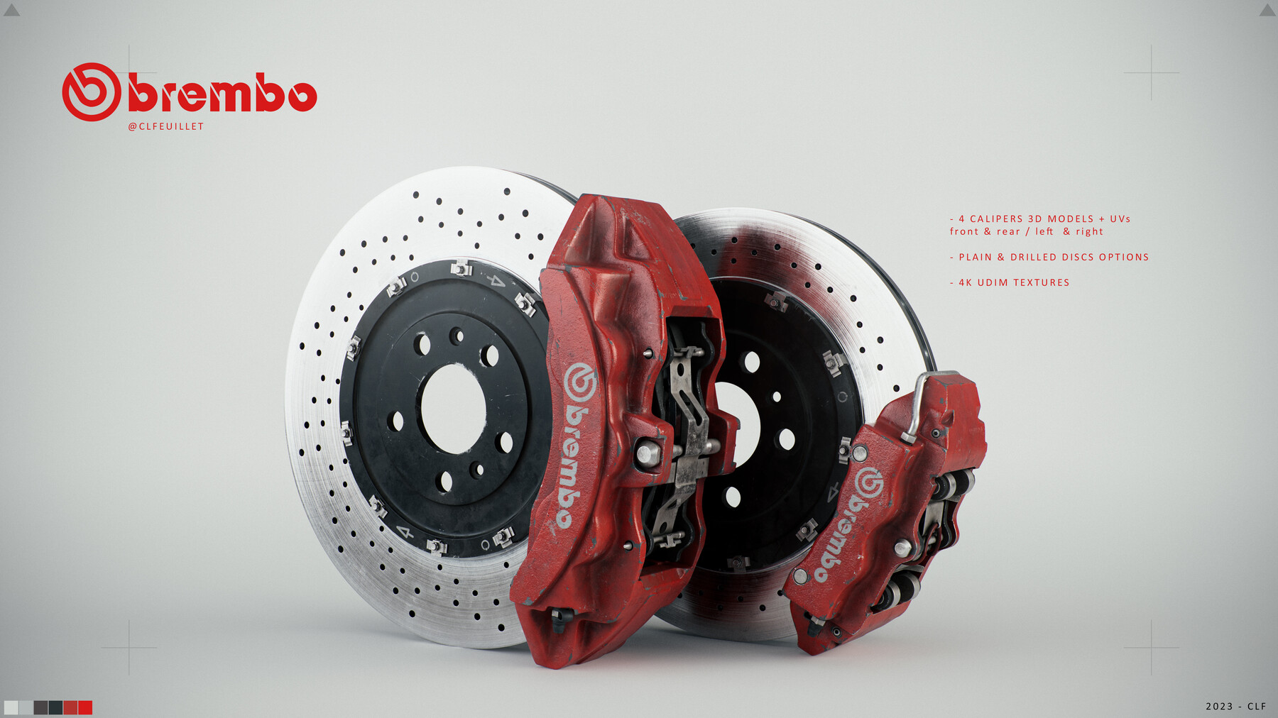 Brembo Brake Caliper free 3D model