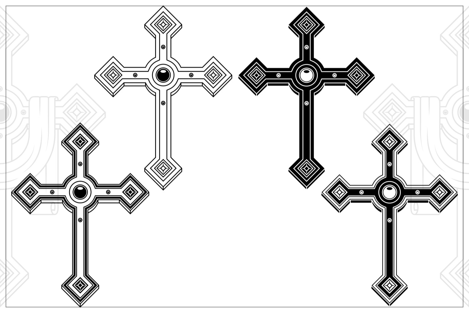 christian cross designs
