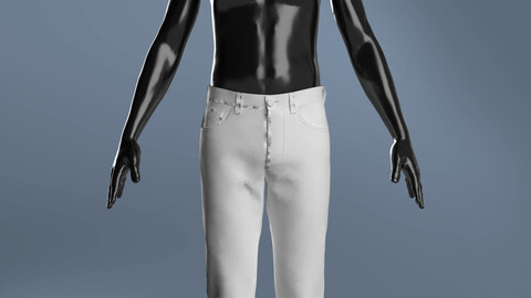 Man Basic Jean Modeling in Clo3D - Marvelous Designer