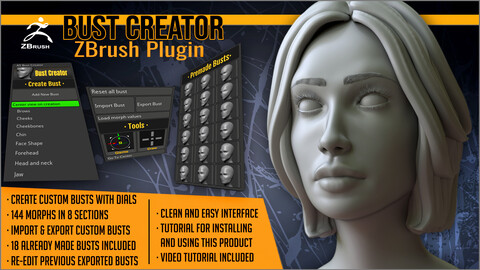 Bust Creator ZBrush Plugin