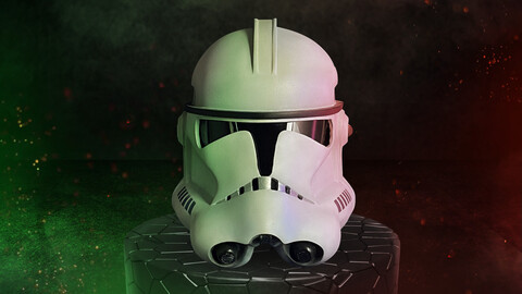 Printable Star Wars Trooper Helmet STL