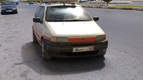 Taxi Morocco Laâyoune 1995-fiat-punto-gt