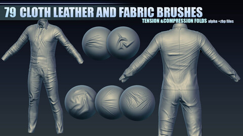 79 CLOTH LEATHER AND FABRIC BRUSHES - Tension & Compression Folds