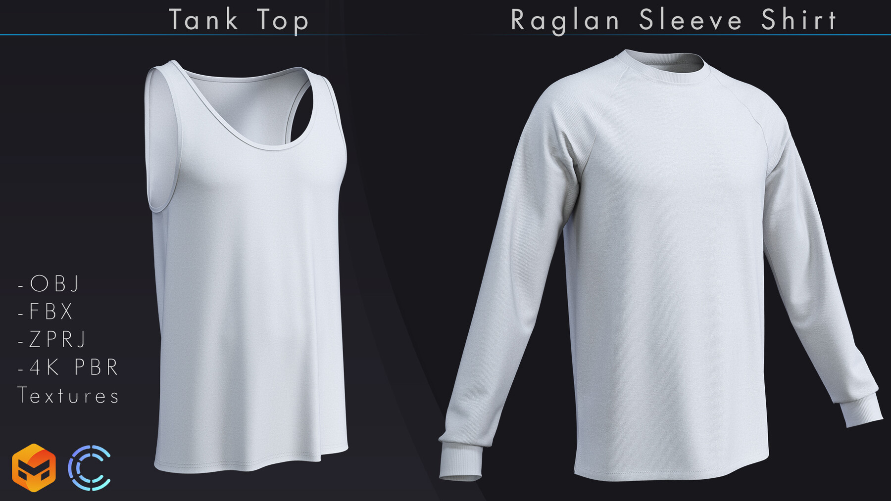 ArtStation - OVERSIZED T-SHIRTS PACK / zprj obj fbx