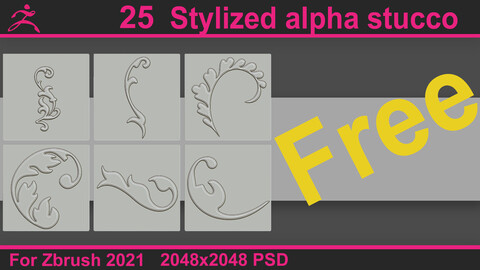 Stylized alpha stucco (FREE)