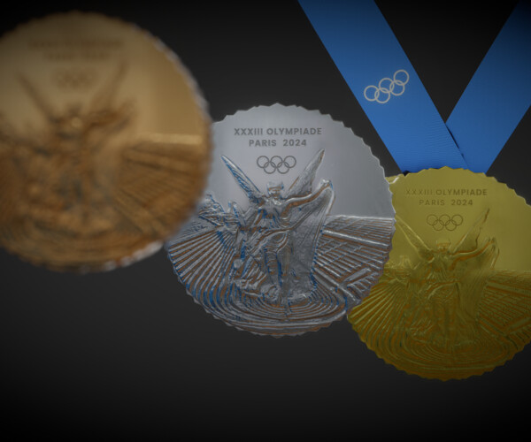 ArtStation - Philippe Starck’s Paris Olympics Medals Concept | Resources