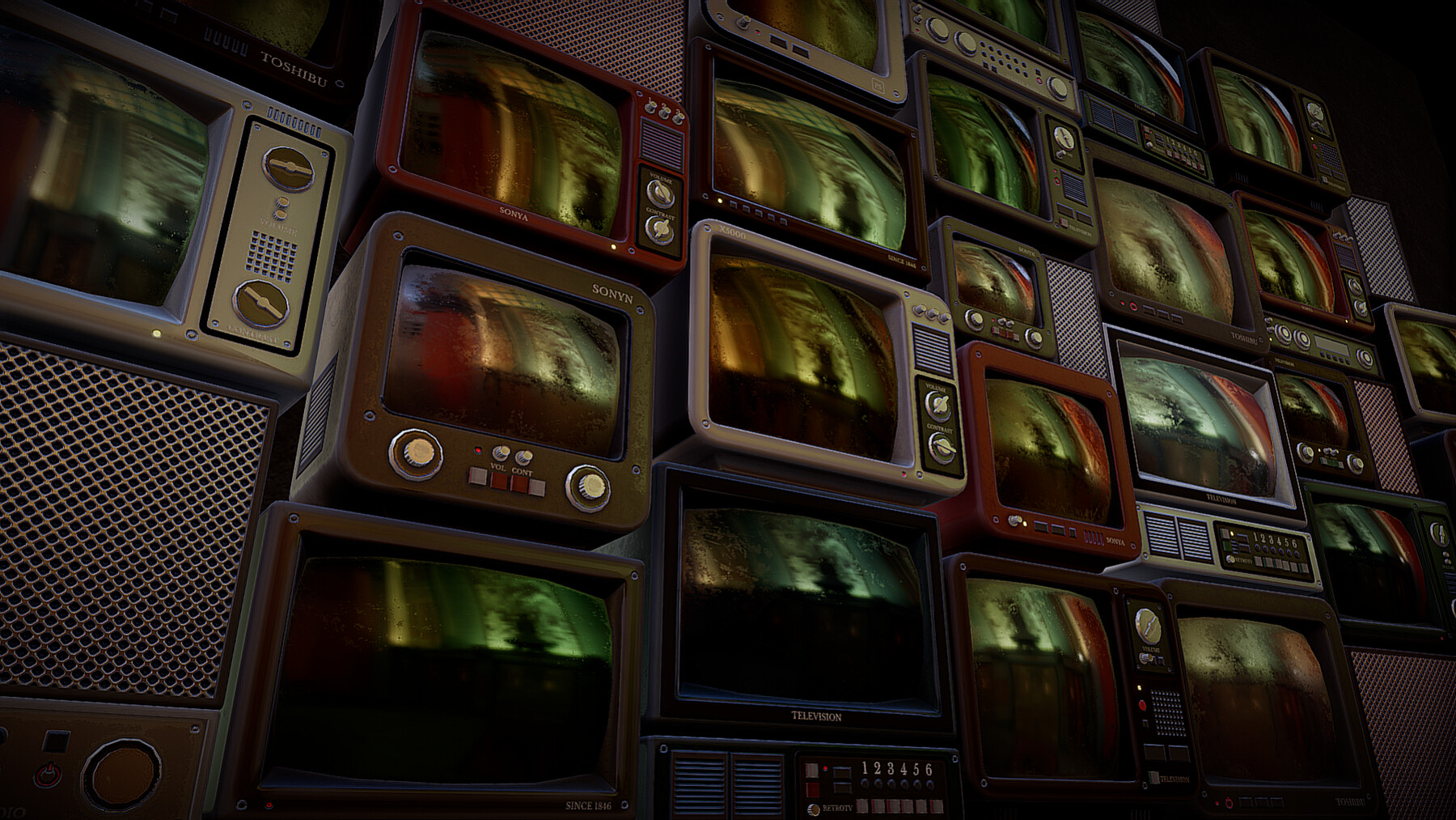 ArtStation - Retro 80s TV Prop