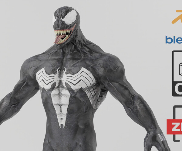 ArtStation - Venom Classic Symbiote Spiderverse | Resources