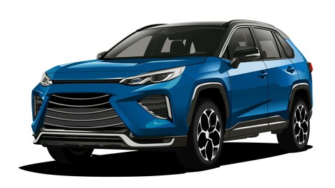 Blue Vector Car SUV