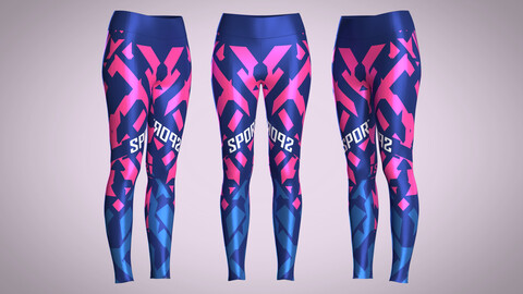 Girls Sports Leggings-SPORTY