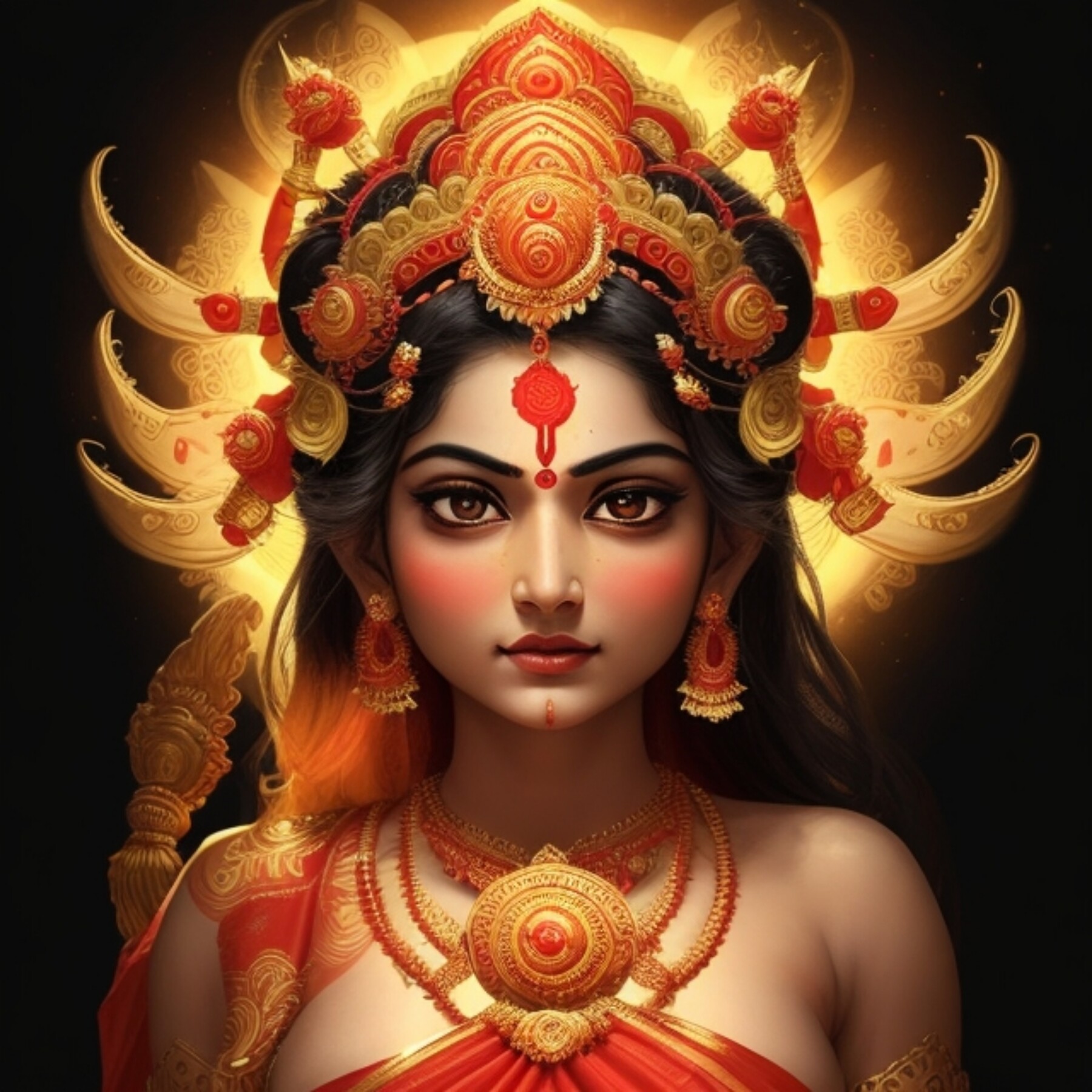 ArtStation - Divine Glances: Best 20 AI Portraits of Maa Kali and Maa ...