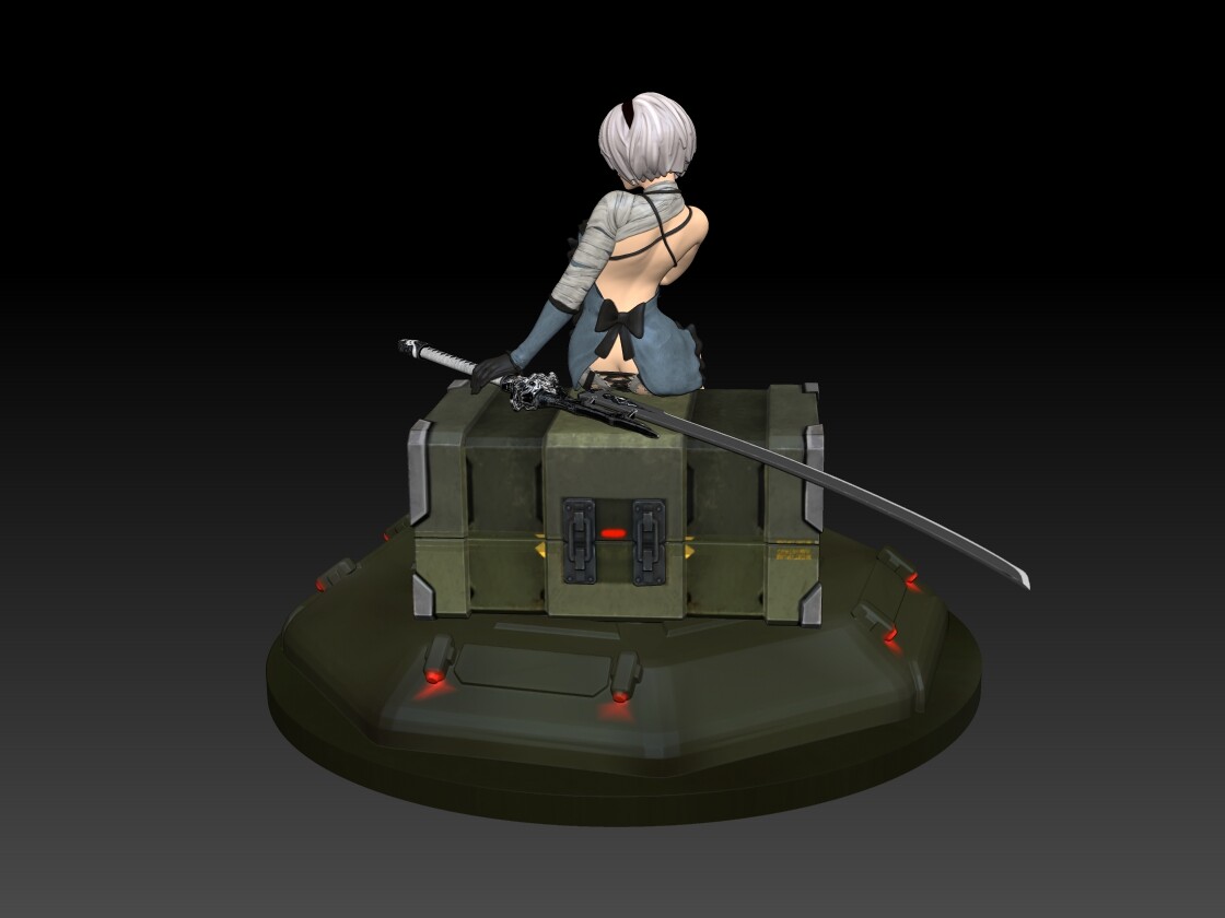 Artstation Nier Automata 2b 3d Print Model Resources