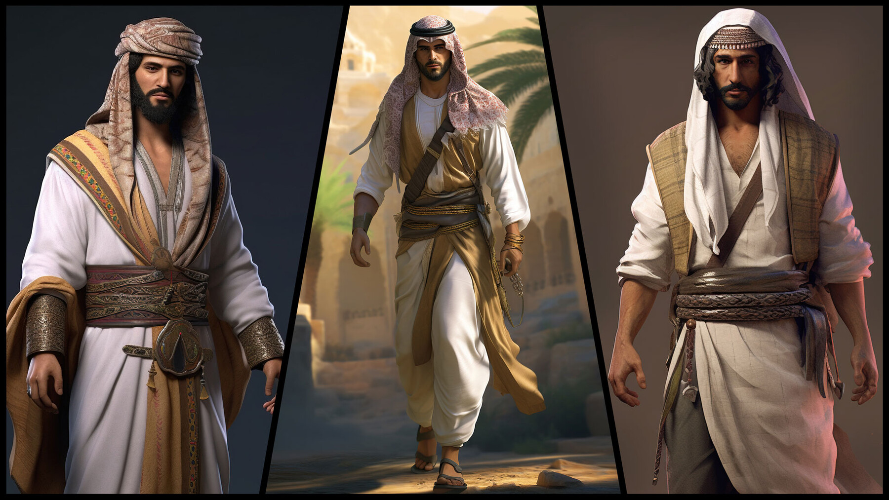 ArtStation - 300 Arabic men's style - 4K Reference Image Pack - Vol 40 ...