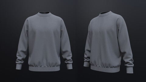 Men's Sweatshirt 3d Model