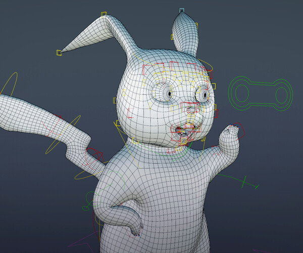 ArtStation - Pikachu - Pokemon rigged Low-poly 3D model for Blender ...