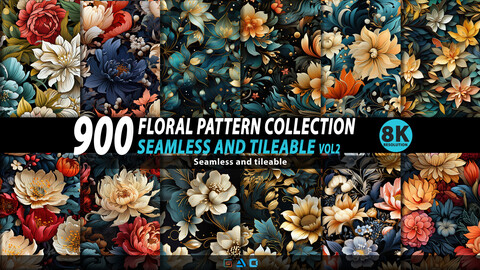 900 Floral Pattern Collection | Vol2 | 8K Res