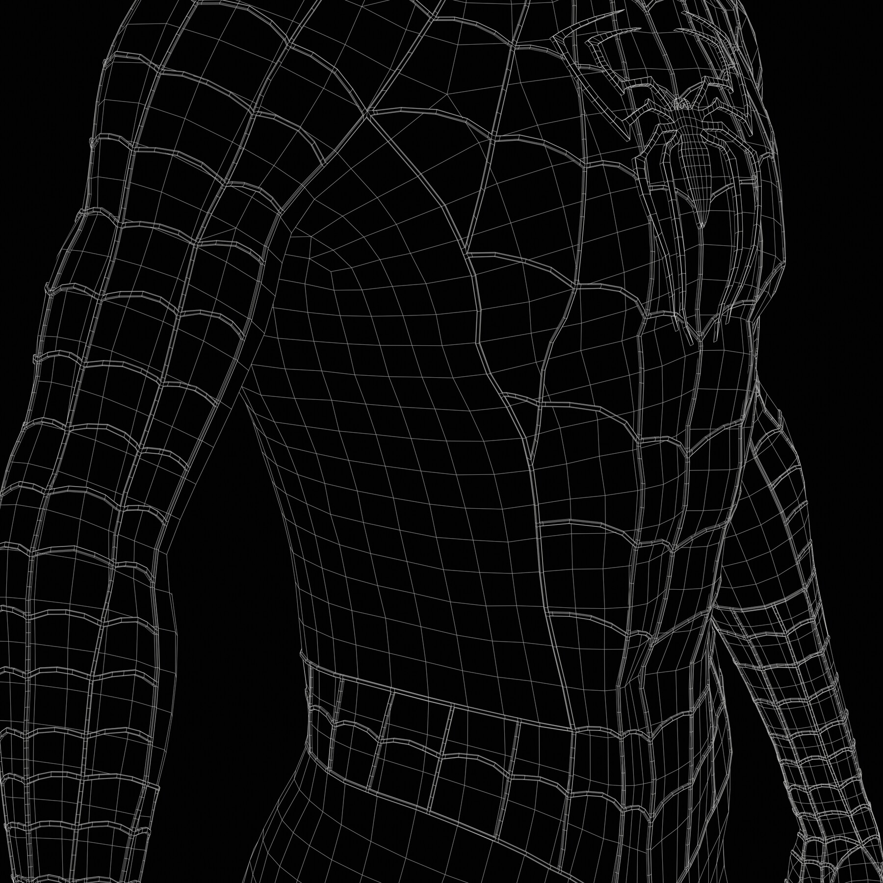 Artstation Spider Man Symbiote Suit Game Assets