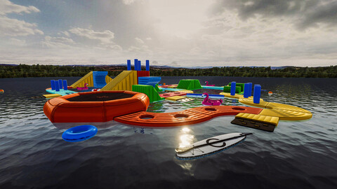 Inflatable Wake Park v1 (For Unreal Engine and Unity3D)