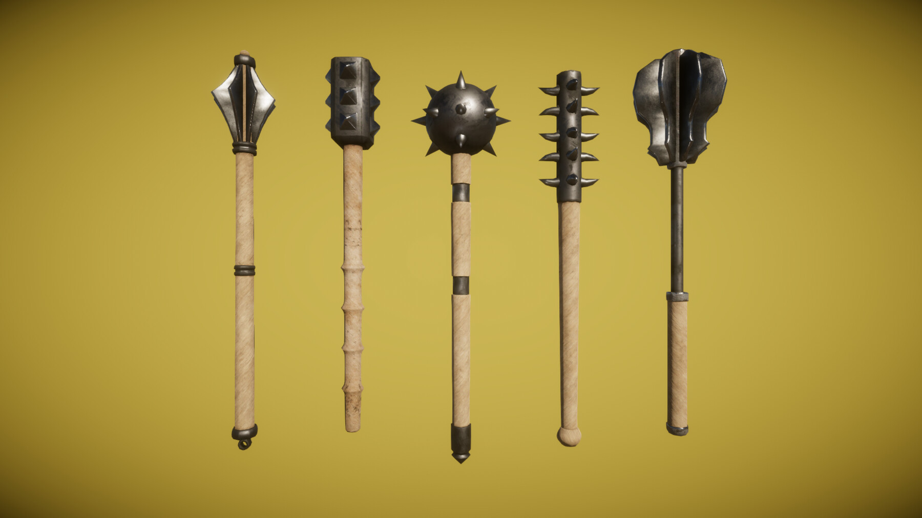 ArtStation - Real World - Medieval Maces | Game Assets